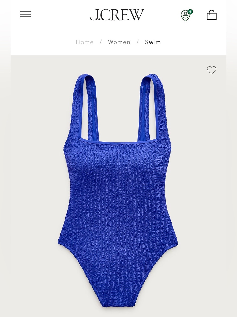 J. Crew Kids' One-Piece Swimsuit in Cobalt